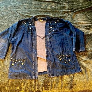 Jeweled jean jacket